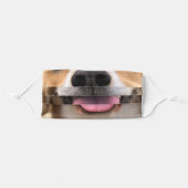 Smiling Beagle Adult Cloth Face Mask (Front, Folded)