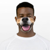 Smiling Beagle Adult Cloth Face Mask (Worn)