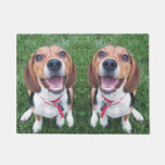 Smiling Beagle Pups Door Mat at Zazzle