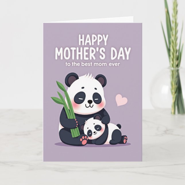Smiling Bear Mothers Day Card (Front)