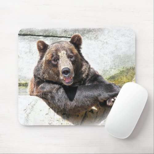 Smiling Bear Mouse Pad