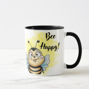 Smiling Bee: Bee Happy! Mug