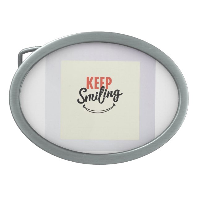 Smiling  belt buckle (Front)