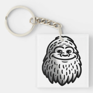Smiling Bigfoot - Sasquatch Sighting Keychain