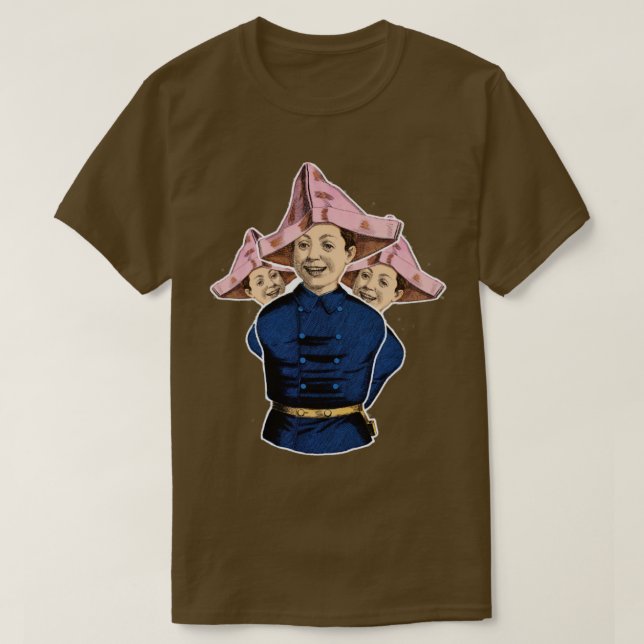 Smiling boys paper hat  T-Shirt (Design Front)
