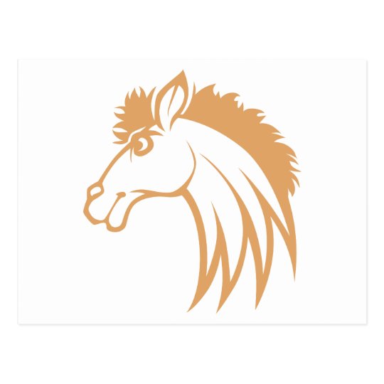 Smiling Brown Horse Postcard