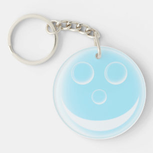 Smiling bubble keychain