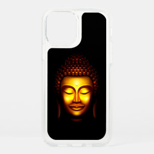 Smiling Buddha Gold and Black Speck iPhone 12 Case