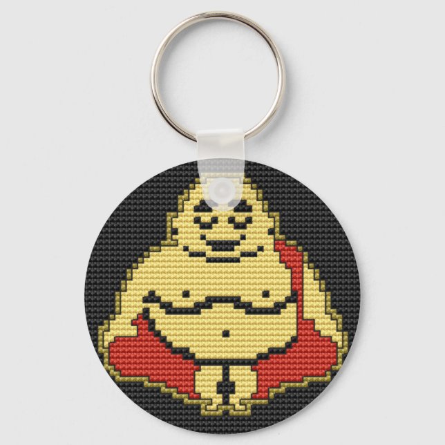 Smiling Buddha Keychain (Front)