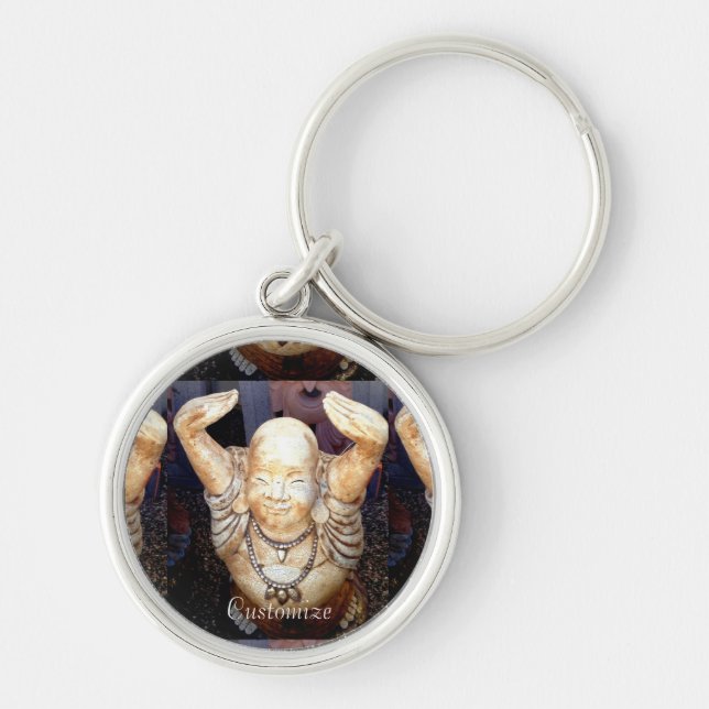 Smiling buddha Thunder_Cove Keychain (Front)