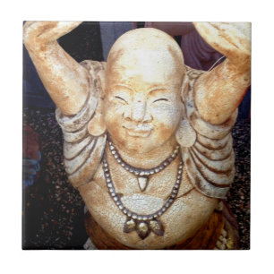 smiling buddha tile