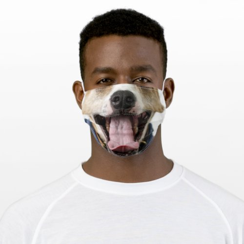 Smiling Bull Dog Adult Cloth Face Mask