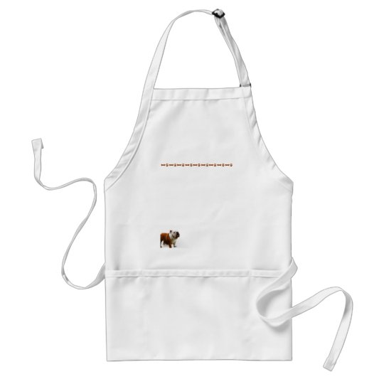 Smiling Bulldog Adult Apron