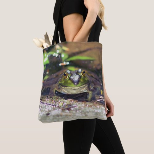 Smiling Bullfrog Animal  Tote Bag