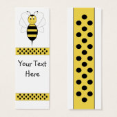 Smiling Bumble Bee Bookmark (Front & Back)