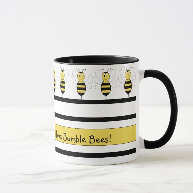 Smiling Bumble Bee Mug (Right)