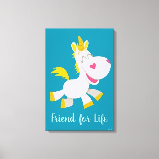 Smiling Buttercup Illustration Canvas Print (Front)
