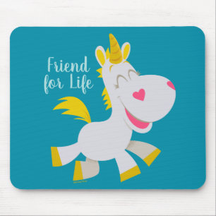 Smiling Buttercup Illustration Mouse Pad