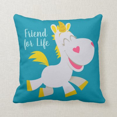 Smiling Buttercup Illustration Throw Pillow