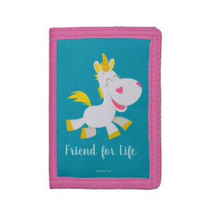 Smiling Buttercup Illustration Tri-fold Wallet