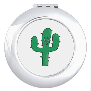 Smiling Cactus  Compact Mirror