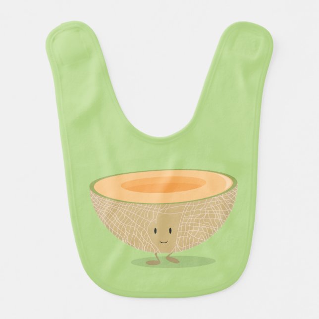 Smiling Cantaloupe Bib (Front)