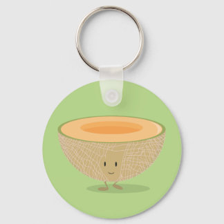 Smiling Cantaloupe Keychain