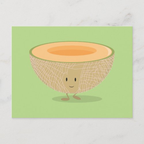 Smiling Cantaloupe Postcard