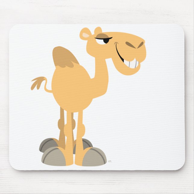 Smiling Cartoon Camel Mousepad (Front)