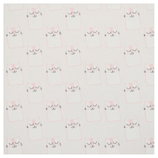 Smiling Cat Fabric