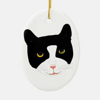 Black And White Cat Ornaments & Keepsake Ornaments | Zazzle