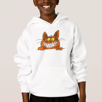 Smiling Cat Hoodie Funny Grin by EDDESIGNS at Zazzle