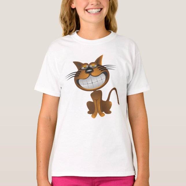 Smiling Cat T-Shirt (Front)