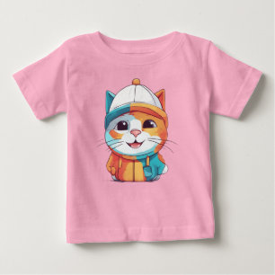 Smiling Cat Wearing Hat-78190 Baby T-Shirt