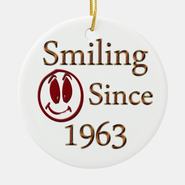 Smiling Ceramic Ornament (Front)