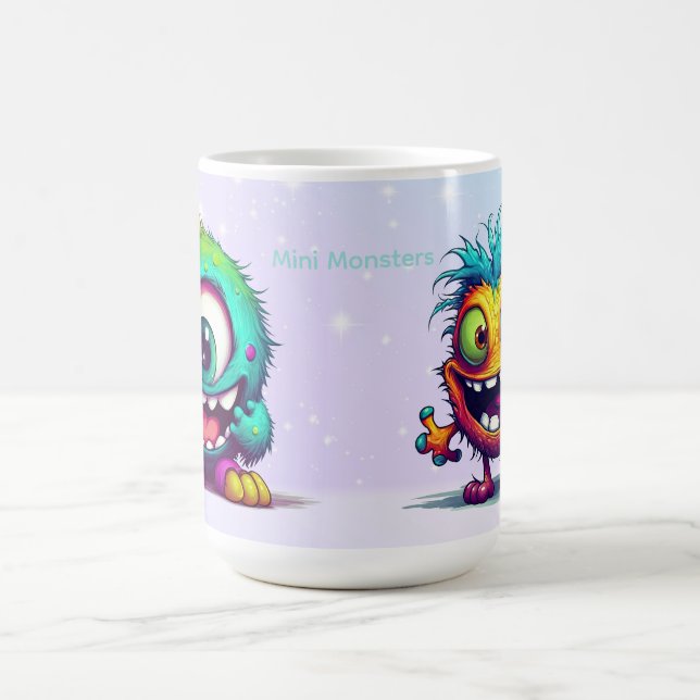Smiling Cheerful Mini Mutant Monster Coffee Mug (Center)