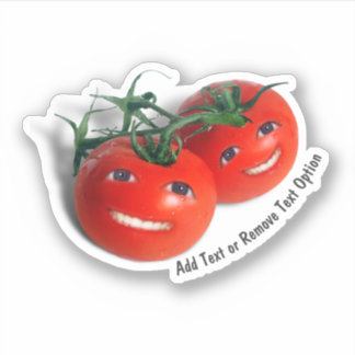 Smiling Cherry Tomatoes Sticker