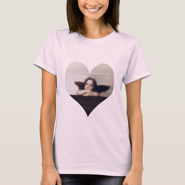 Smiling Cherub Angel T-Shirt (Front)