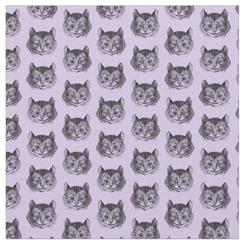Smiling Cheshire Cat Alice in Wonderland CUSTOM Fabric