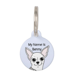 Smiling Chihuahua Dog ID Tag