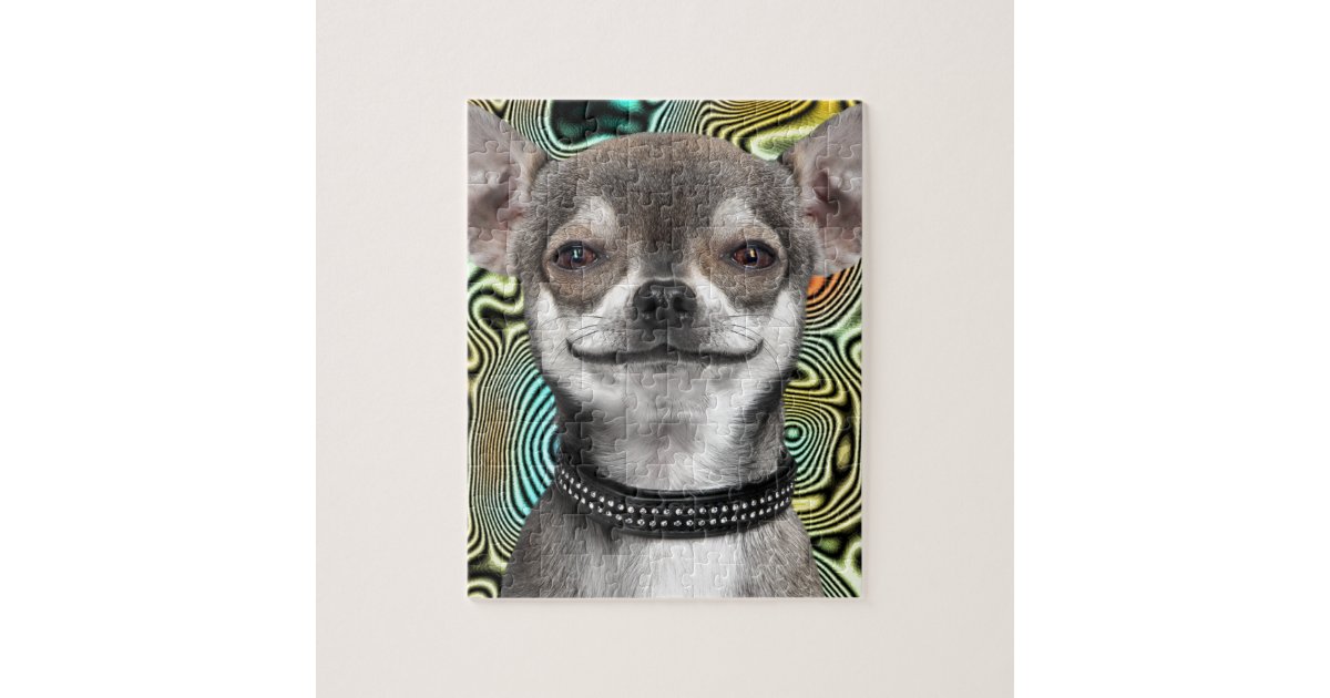 Wooden Jigsaw Puzzle-Cute Chihuahua