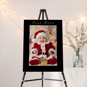 Smiling Christmas Little Santa Baby Celebration Foam Board