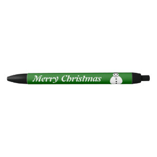 Smiling Christmas Snowman Custom Pen