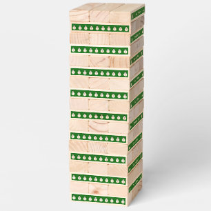 Smiling Christmas Snowman Custom Topple Tower