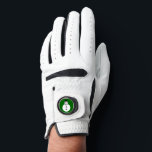 Smiling Christmas Snowman Golf Glove<br><div class="desc">This awesome golf glove features a smiling white Christmas snowman with black buttons and a top hat. He looks like one cool gent and would love to help you spread the joy of Christmas this year. The background is a festive shade of green.</div>