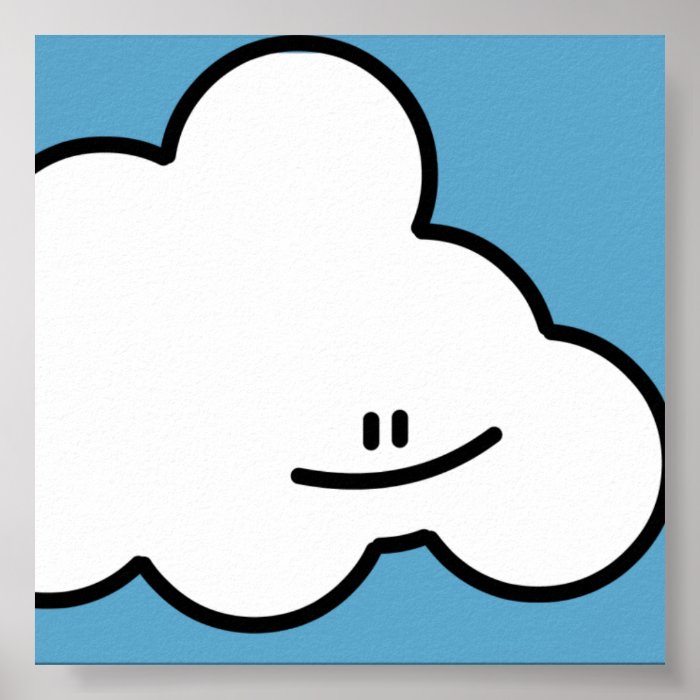 Smiling Cloud Print