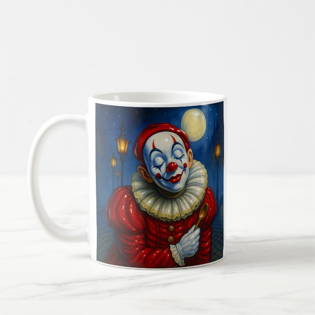 Smiling Clown Coffee Mug (Left)