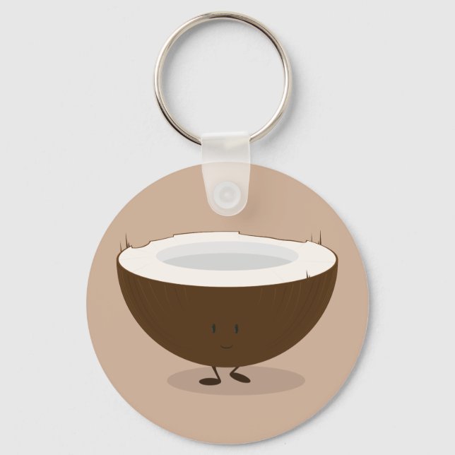 Smiling coconut keychain (Front)
