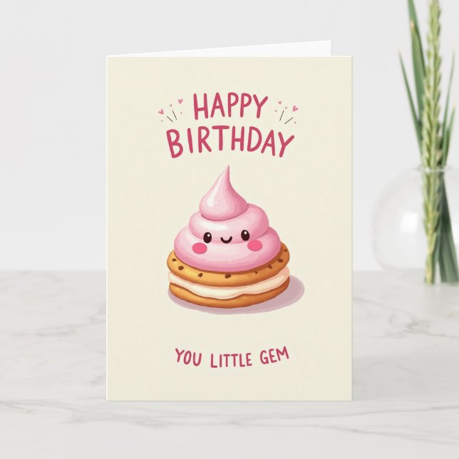 Smiling Confection Birthday Card (Front)