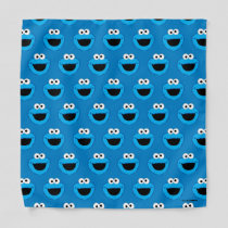 Smiling Cookie Monster Pattern Bandana